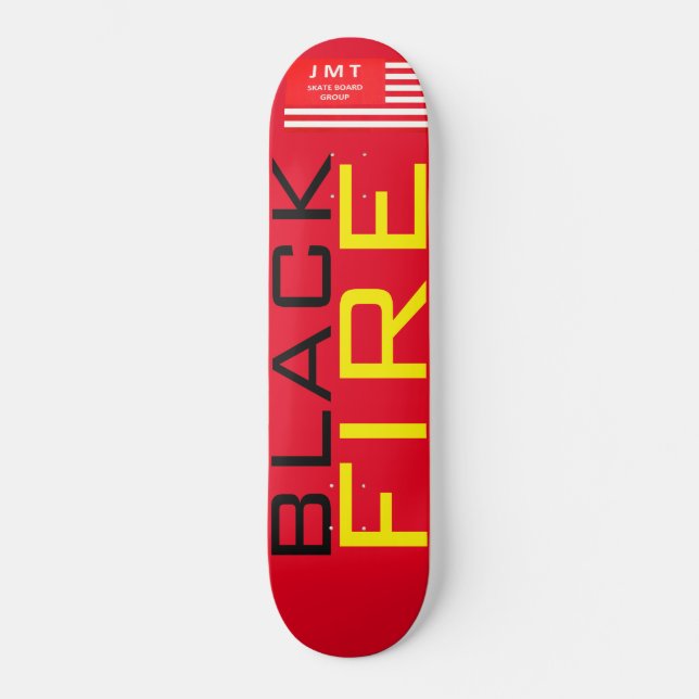 Fogo Preto Skateboard (Frente)