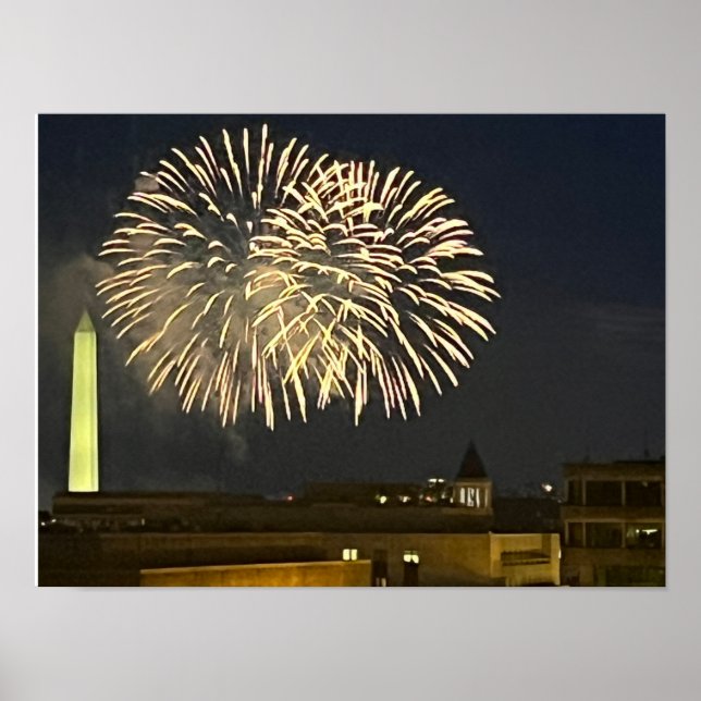 Fogo Washington DC Poster do dia 4 de julho (Frente)