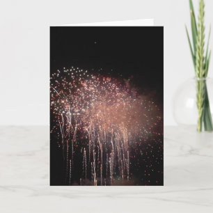 "Fogos de artifício aquático" Cartão de Parabéns n