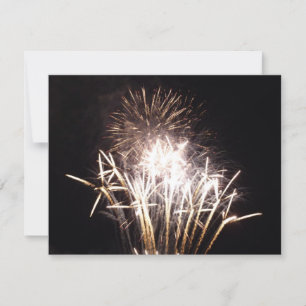 Fogos de artifício brancos e Dourados I Celebração