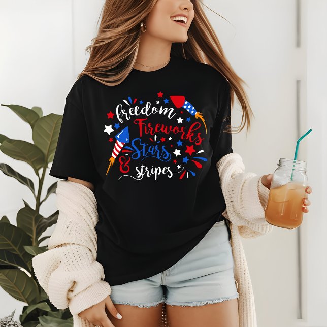 FOGOS DE ARTIFÍCIO DE LIBERDADE ESTRELAS E FAIXAS  (Criador carregado)