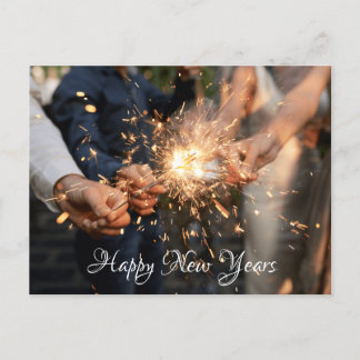 fogos de artifício em cartão postal