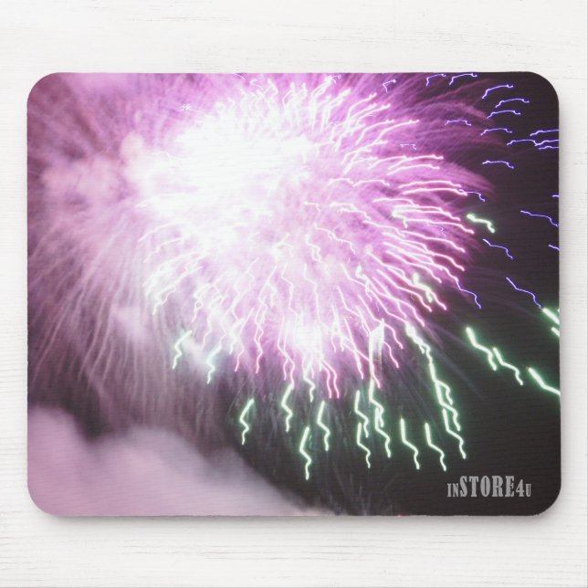 Fogos-de-artifício Mousepad - fogos-de-artifício (Frente)