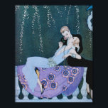 Fogos de artifício na Poster de Arte de Paris<br><div class="desc">Fogos de artifício na poster de Arte de Paris. Uma ilustração de arte de Georges Barbier. Os fogos de artifício em Paris apresentam uma cena romântica que mostra uma mulher com um vestido azul que se debruça amavelmente sobre os braços de um jovem com um smoking. A mulher levanta um...</div>