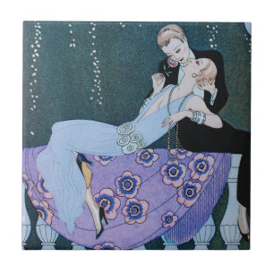 Fogos-de-artifício no azulejo do art deco de Pari