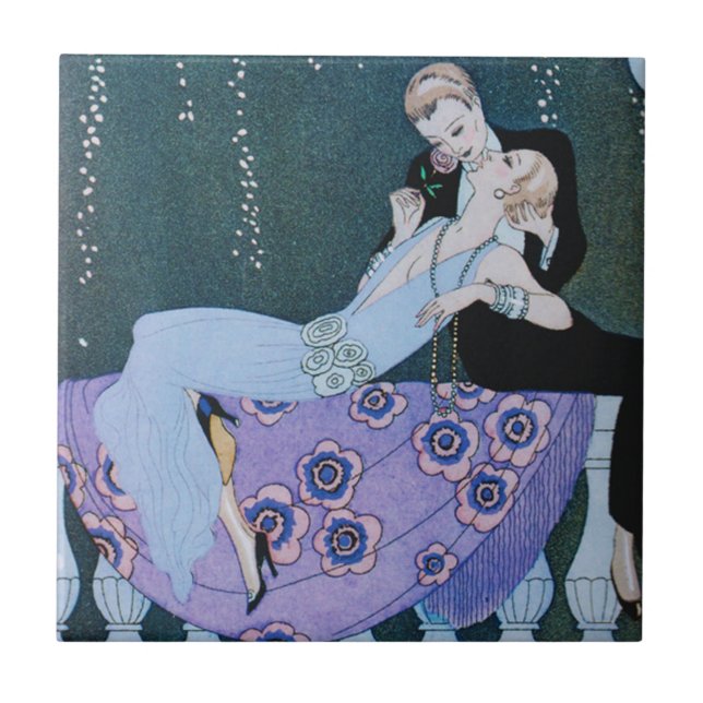 Fogos-de-artifício no azulejo do art deco de Paris (Frente)