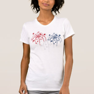 Fogos de artifício Patriótico 4 de julho Camisas