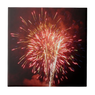 Fogos de Artifício Vermelhos, Brancos e Azuis II P