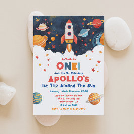 Foguete 1 rua Percorrendo O Convite Sun Aniversári