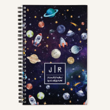Foguete Espacial Personalizado da Galáxia Planetas