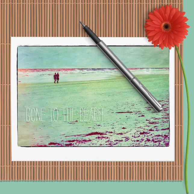 Foi para a praia! Alteração de Cartões postais de  (Criador carregado)