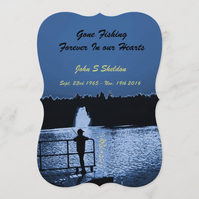 Foi Pescar Para Sempre Em Nossos Corações, Cartão  (Frente)