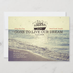 Foi viver nosso sonho - Convite de casamento