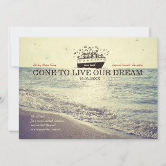 Foi viver nosso sonho - Convite de casamento