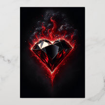 Foil Adamant Heart | Cartão Zechariah 7:9-12 KJV