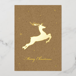 Foil Deer Christmas Card