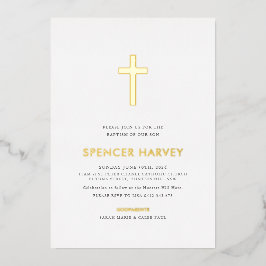 Foil Minimesi Baptism Christening Boys