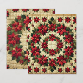 Folchwork Poinsettia Wreath Scrapbook