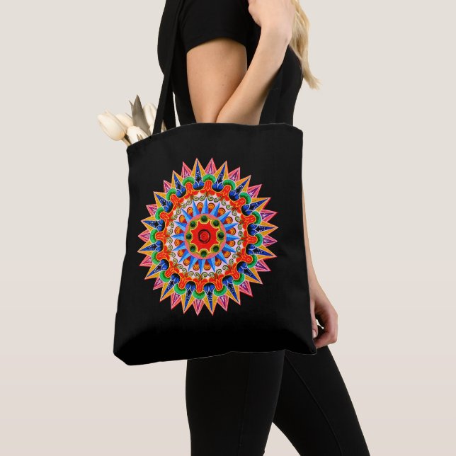Folclore Design Tote Bag Colorida (Close Up)