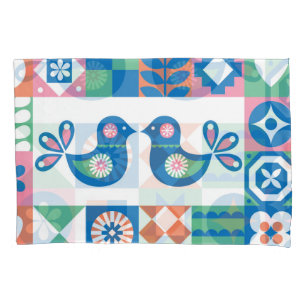 Folclore Floral Card: Design escandinava.