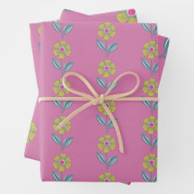 Folclore Flower Wraping Paper