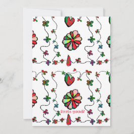 Folclore Retro Quaint e Cartão de papelaria para a