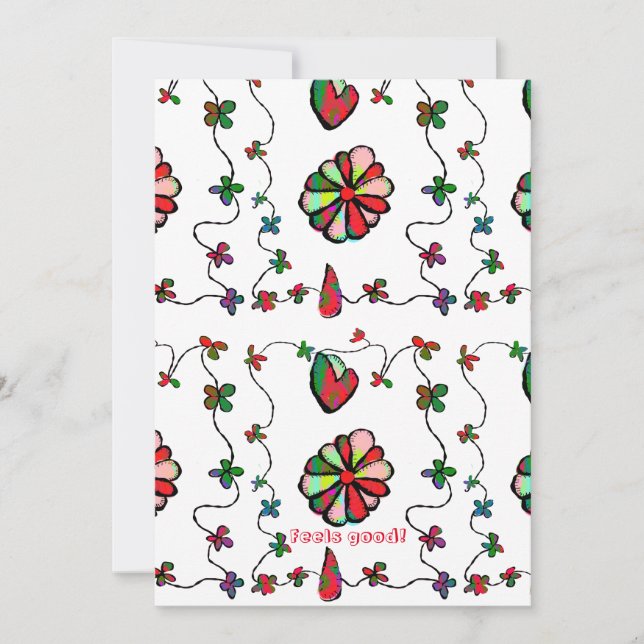 Folclore Retro Quaint e Cartão de papelaria para a (Frente)