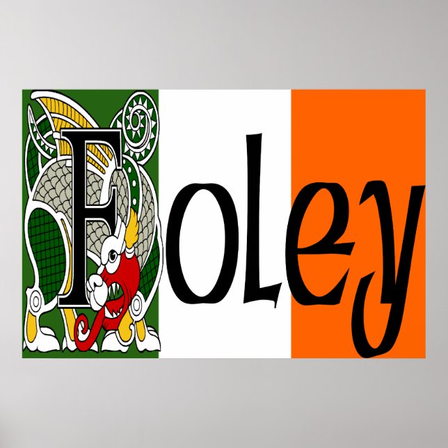 Foley Celtic Dragon Impressão (Frente)