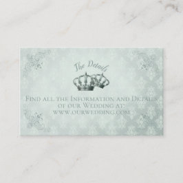 Folga de Seda - Cartão Detalhado de Casamento