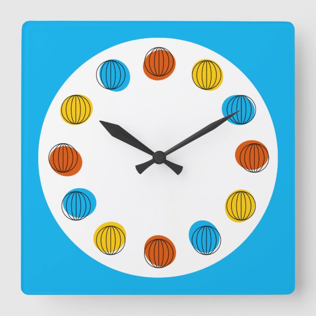 Folha azul do relógio do globo (Frente)