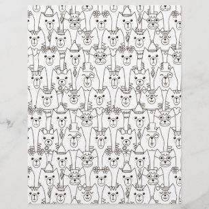 Folha colorida Papel de Flor de Gatos