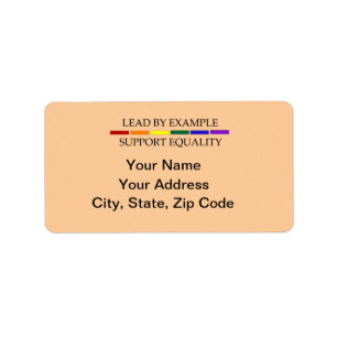 Folha da etiqueta de endereço da igualdade do