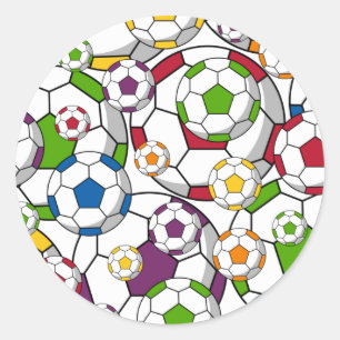 Folha da etiqueta do futebol do futebol