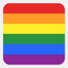 folha de 6 grandes adesivos #arco-íris