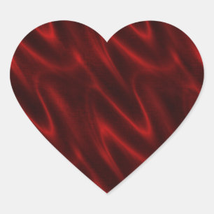 Folha de adesivo de Coração com Padrões de Seda Ve