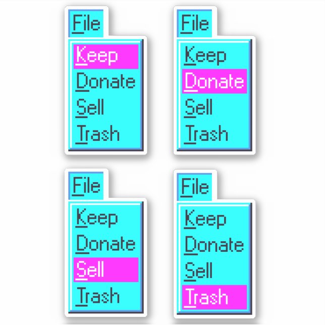 Folha de adesivos 95 do minimalismo (Frente)