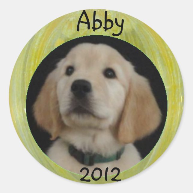 Folha de adesivos Abby 2012 (Frente)
