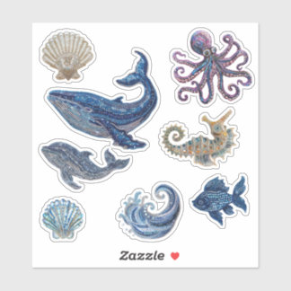 Folha de Adesivos de Arte em Diamantes com Vida Ma