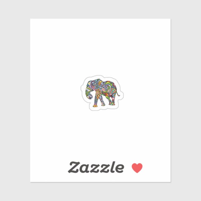 Folha de Adesivos de Elefante | Decals Mini Colori (Folha)