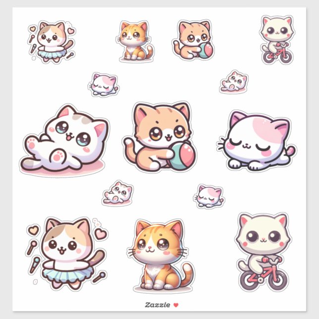 Folha de Adesivos de Patinhas Divertidas e Sonolên (Folha)