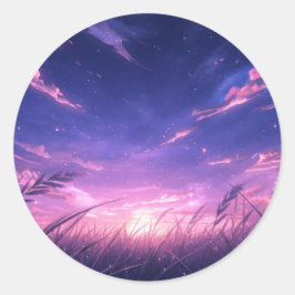 Folha de Adesivos do Céu Crepuscular