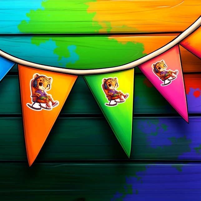 Folha de adesivos Fast Rocking Cheetah 12 (Criador carregado)