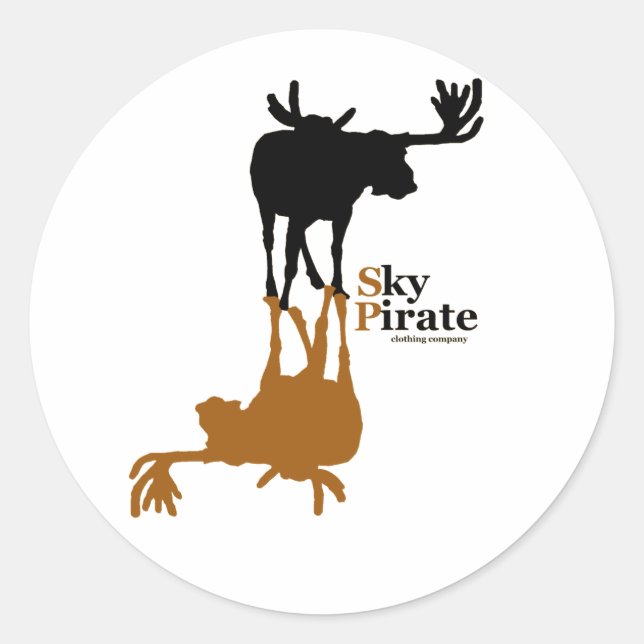 Folha de adesivos "Moose Made Me" (Frente)