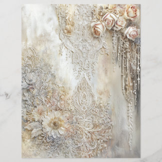 Folha de Álbum de Renda Vitoriana