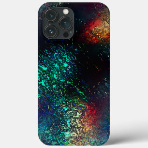 Folha de alumínio ou rocha sob plástico azul e ver