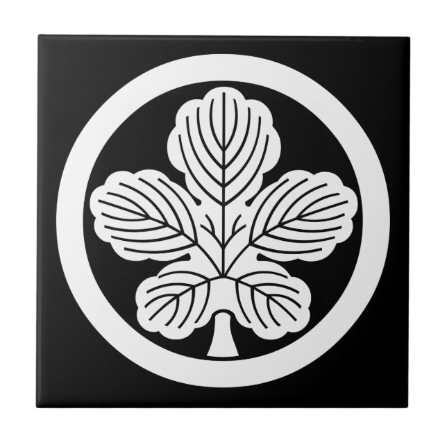 Folha de amoreira em círculo (Frente)