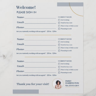 Folha de Assinatura de Linhas Finas Agente Imobili