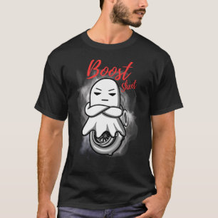 Folha de Boost Camiseta Engraçada de Corrida de Fa