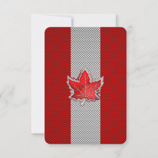 Folha de Bordo Vermelha Canadense em Impressão de