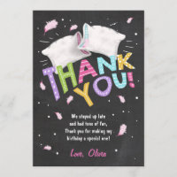 Folha de Cartões de agradecimentos do pijama do Sl